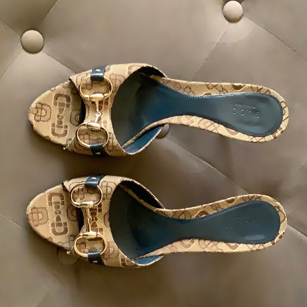 Gucci slip on heels